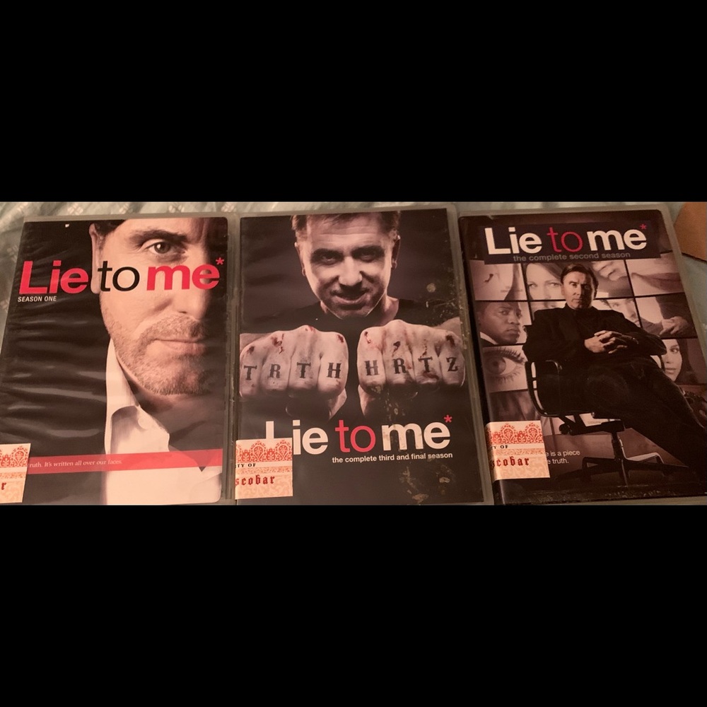 Season 1,2, and 3 of Lie to Me